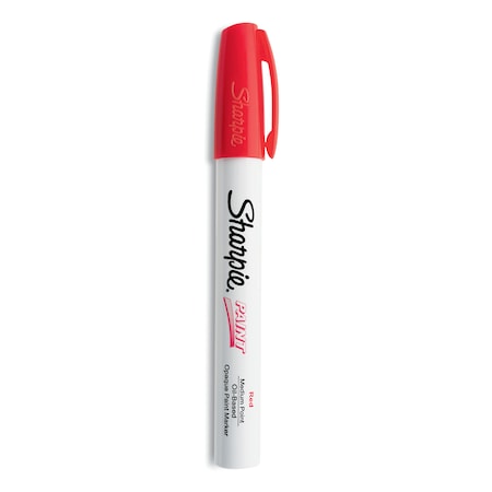 Sharpie Marker, SharpiePoint, Med, Red 34902